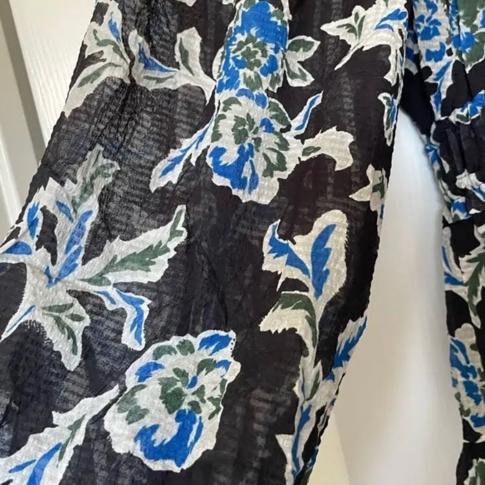 Tanya Taylor Edita Floral Silk Blend Fit and Flare Dress Size Small NWT - Picture 7 of 11